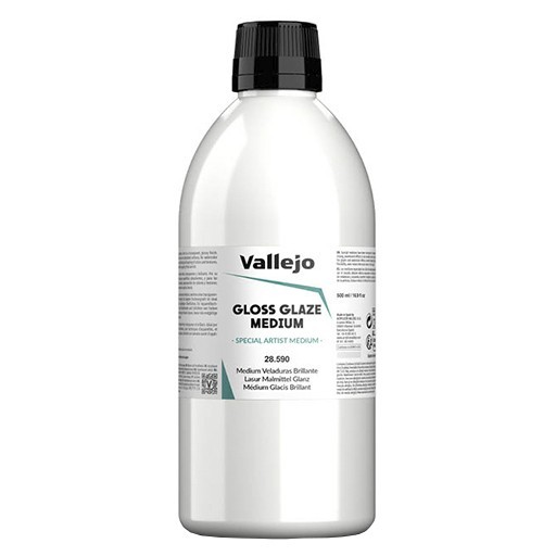 VALLEJO MÉDIUM VELADURAS TRANSPARENTE - GLAZE MEDIUM Nº 28590