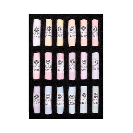 UNISON SOFT PASTELS CAJA DE CARTÓN CON 18 PASTELES SUAVES SELECCIÓN LIGHT - CLAROS