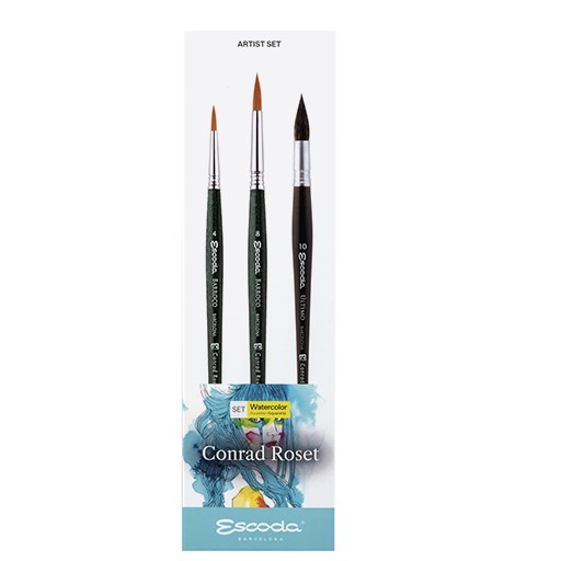 ESCODA SIGNATURE COLLECTION CONRAD ROSET BRUSH SET