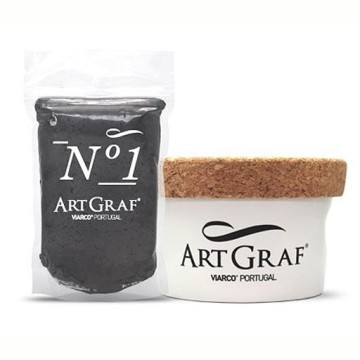 ARTGRAF DRAWING PUTTY NO. 1 KNEADABLE WATER-SOLUBLE GRAPHITE PASTE