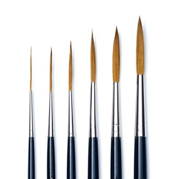 ISABEY PURE KOLINSKY SABLE BRUSHES LONG TIP FOR HIGHLY DETAILED WORK