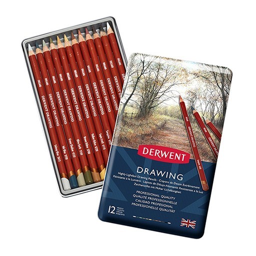 DERWENT DRAWING - CAJA DE METAL