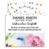 DANIEL SMITH WATERCOLOUR CONFETTI DOT CARDS 36 COLOURS