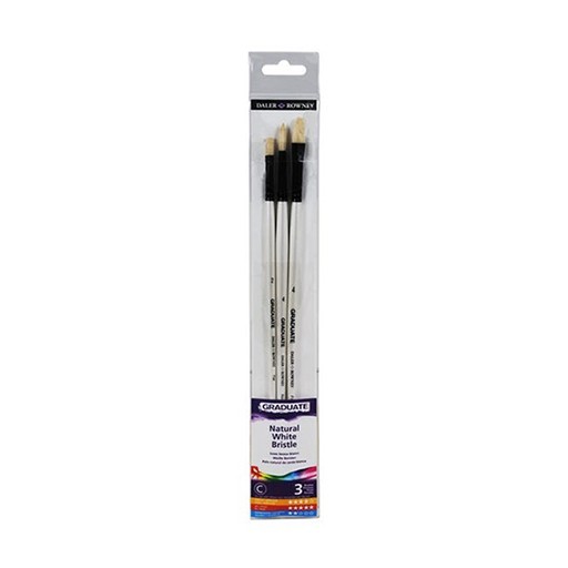 DALER ROWNEY GRADUATE SET 3 BORSTENPINSEL LANGER STIEL