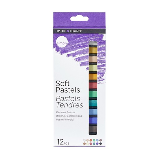 DALER ROWNEY SIMPLY SET OF 12 SOFT PASTELS