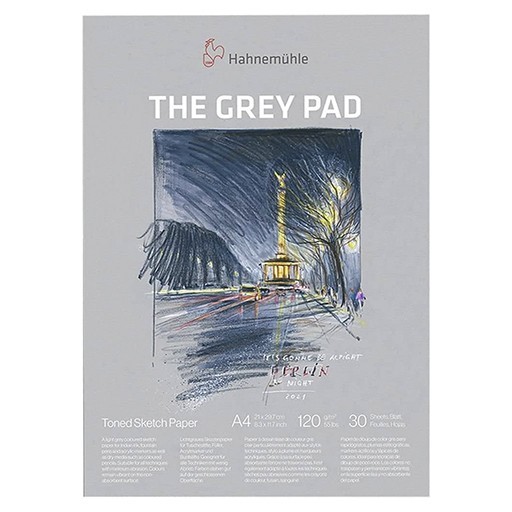 HAHNEMÜHLE BLOC DE DIBUJO THE GREY PAD 120 G 30 HOJAS