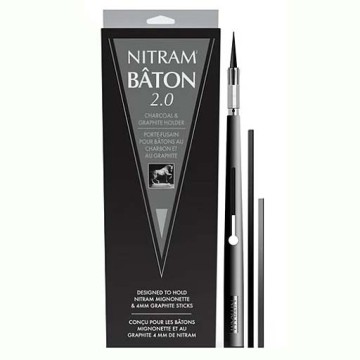 NITRAM BATON 2.0 CHARCOAL & GRAPHITE HOLDER