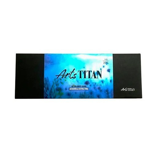 TITAN ARTS EXTRA FINE AQUARELLFARBEN SET 12 X 20 ML TUBEN