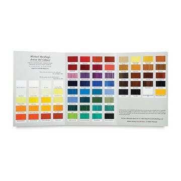 MICHAEL HARDING OIL PAINT COLOUR CHART