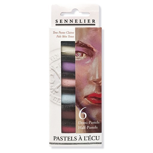 SENNELIER PASTELS À L`ÉCU SET PIEL CLARA 6 MEDIOS PASTELES