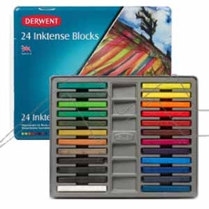  Derwent Inktense XL Blocks 12 Tin, Set of 12, 60mm