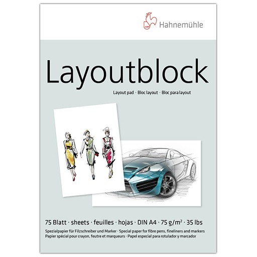 HAHNEMÜHLE LAYOUTBLOCK PAD FOR MARKERS 75 G