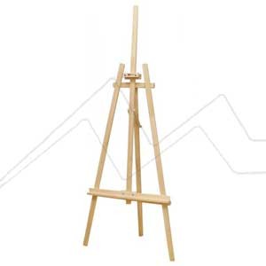 Premium Photo  Wooden easel photo stand tripod for photo with sea on  background
