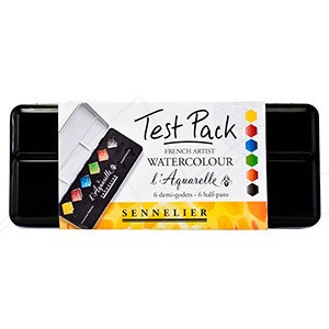 Sennelier French Artists' Watercolor Set Iridescent Set of 6