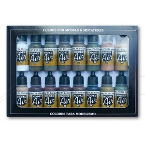 Airbrush Paint Kit Miniatures and Engine Models Paints