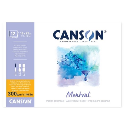 Canson 1557 180gsm A4 White Drawing Paper Pad, Light Grain, Glued Short  Side, 30 Extra White Sheets, Ideal for Professional Artists & Students