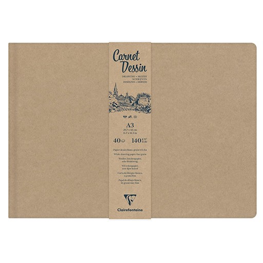 Kraft Paper Sketchbook, A4, 115 g/m², MM Brand, 50 Sheets