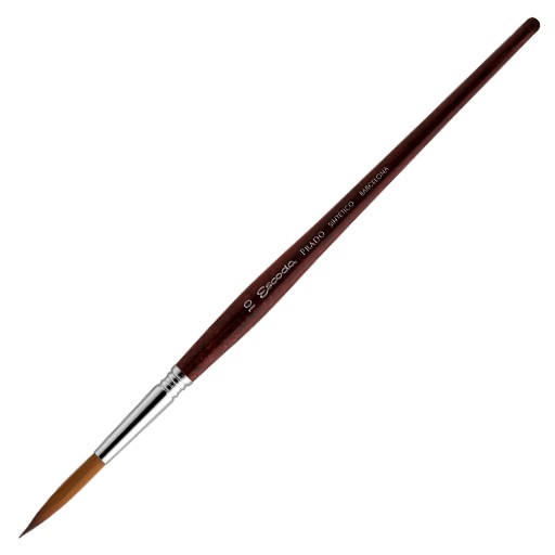 ESCODA PRADO ROUND FILLETING BRUSH FIBRE TAME SHORT HANDLE SERIES 1469