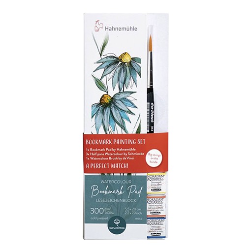 HAHNEMÜHLE BOOKMARK SET 3 HALF GODETS PAINTBRUSH