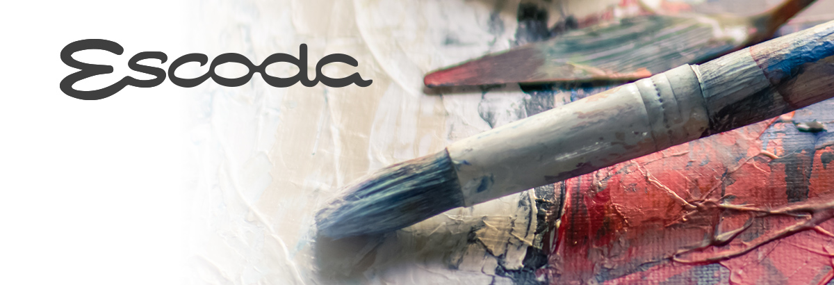 Escoda : Chronos : Mix : Acrylic and Watercolour Brush : Short Handled :  Round : Size 3/0