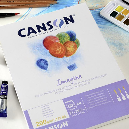 CANSON IMAGINE MIXED MEDIA PAD 200 G - ACADEMY