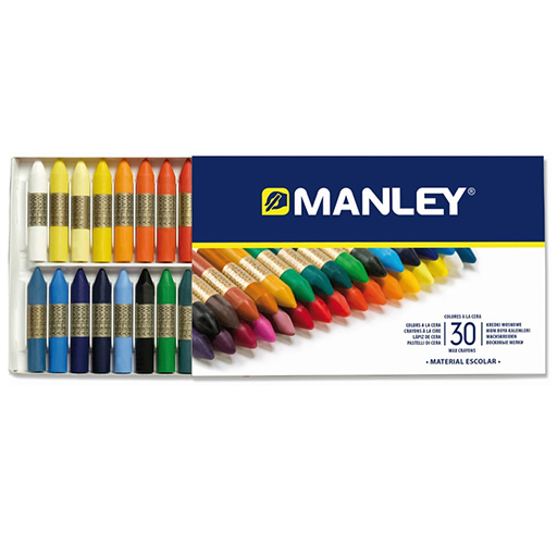 MANLEY CRAYONS - MULTICOLOURED BOXES & MONOCHROMATIC BOXES