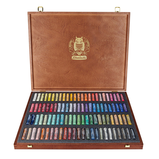 SCHMINCKE SOFT PASTEL ASSORTED COLOURS WOODEN BOX