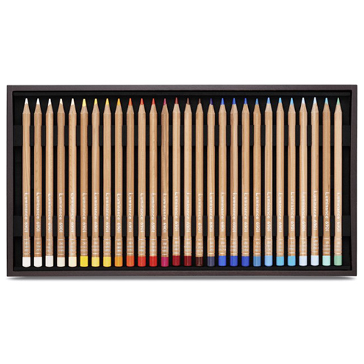 CARAN D´ACHE CAJA DE MADERA LUMINANCE 6901 76 COLORES + 2 BLENDER + 2 GRAFWOOD