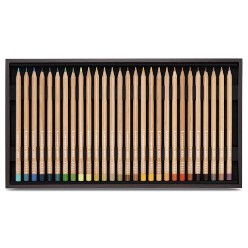 CARAN D´ACHE CAJA DE MADERA LUMINANCE 6901 76 COLORES + 2 BLENDER + 2 GRAFWOOD