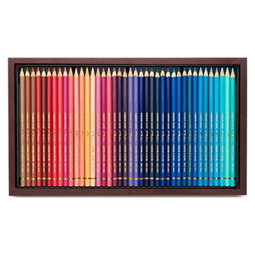 CARAN D´ACHE PABLO WOODEN BOX SET OF 120 WATER-RESISTANT COLOUR PENCILS