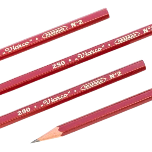 VIARCO HISTORICAL PENCIL 250 HB2 GRAPHITE PENCILS SET