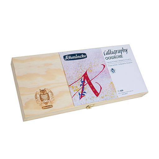 SCHMINCKE CALLIGRAPHY CAJA MADERA GOUACHE 12 X 20 ML