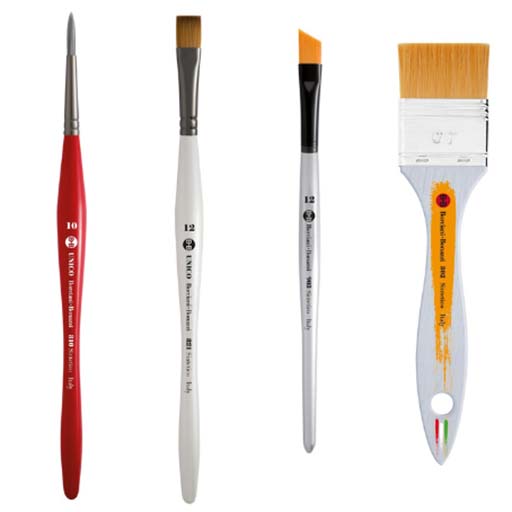 BORCIANI E BONAZZI PASSION FOR ART SET OF ACRYLIC BRUSHES