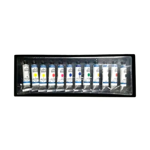 TITAN ARTS EXTRA FINE AQUARELLFARBEN SET 12 X 20 ML TUBEN