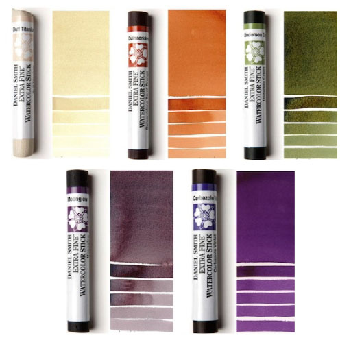 DANIEL SMITH SET WATERCOLOUR STICK ENHANCED SECONDARY 5 STICKS