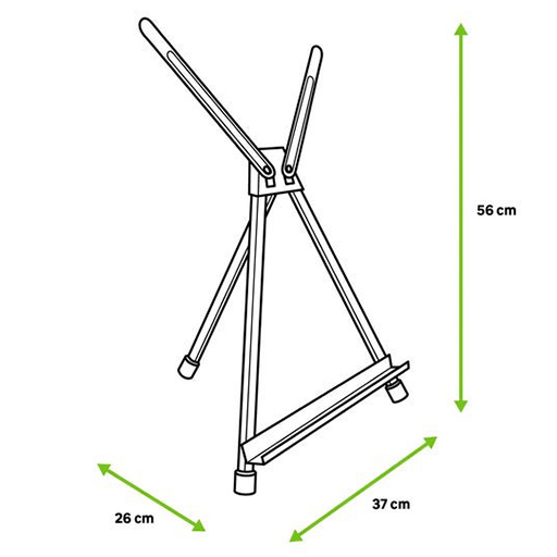 TALENS CABALLETE ALUMINIO SOBREMESA