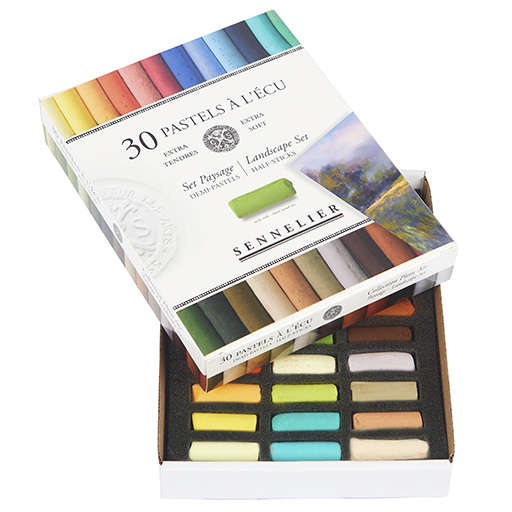 SENNELIER PASTELS À L`ÉCU SET PAISAJE 30 MEDIOS PASTELES